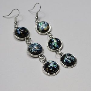 Handmade earrings on metal alloy base